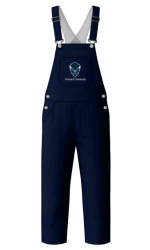 howard university bib overalls